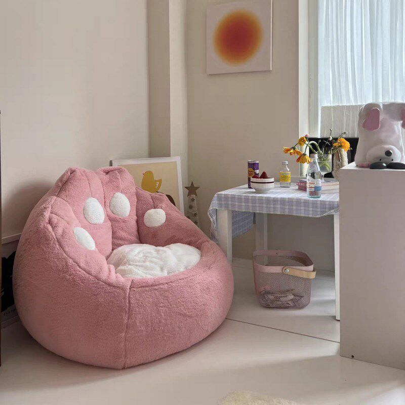 创意卡通懒人沙发猫爪儿童豆袋沙发靠背椅可爱卧室阳台地毯休闲椅,淘宝优惠券,粉丝福利购,淘宝优惠卷