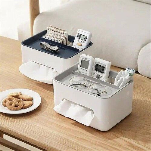 New Tissue Box Napkin Holder Remote Control Storage Desk - 图1