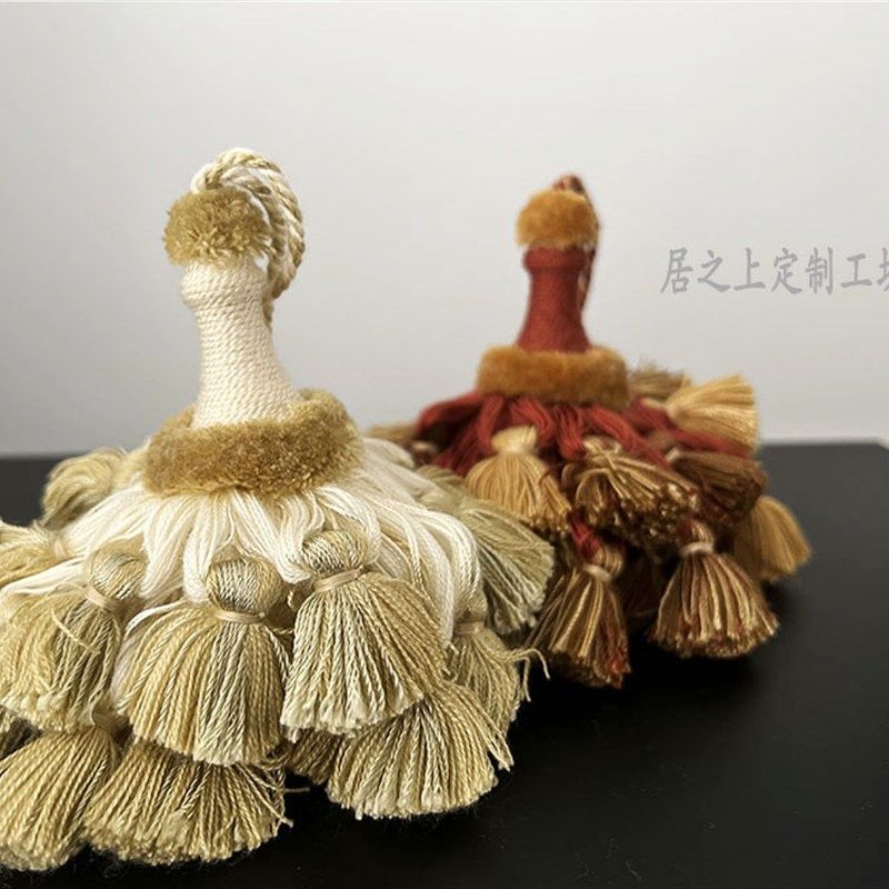 【单支价】新款吊穗窗帘挂球流苏装饰流苏柜门装饰门把手装饰,淘宝优惠券,粉丝福利购,淘宝优惠卷