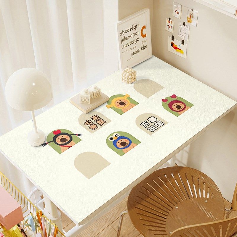 可爱卡通学生学习书桌垫儿童写字台桌布耐脏防滑护眼桌面保护垫子,淘宝优惠券,粉丝福利购,淘宝优惠卷