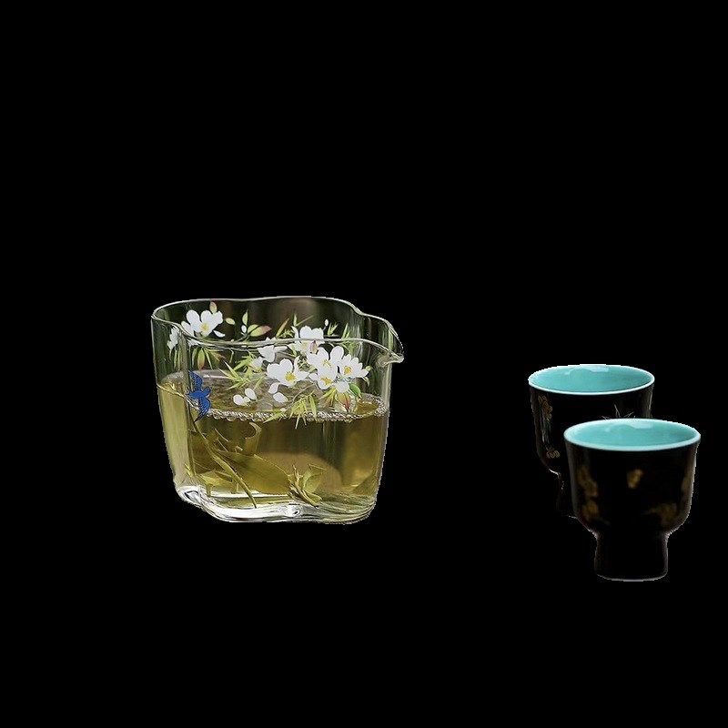 燕归来手工耐热玻璃公道杯云朵分茶器匀杯单个泡茶茶海茶道配件,淘宝优惠券,粉丝福利购,淘宝优惠卷