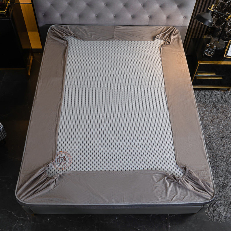 冰丝凉席床笠款三件套可水洗床罩藤席夏季家用防滑空调席子全包,淘宝优惠券,粉丝福利购,淘宝优惠卷