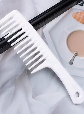 Large curly hair comb wide tooth comb big tooth comb pear