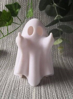 Halloween Lighted Middle Finger Ghost Resin Figurine Illumin