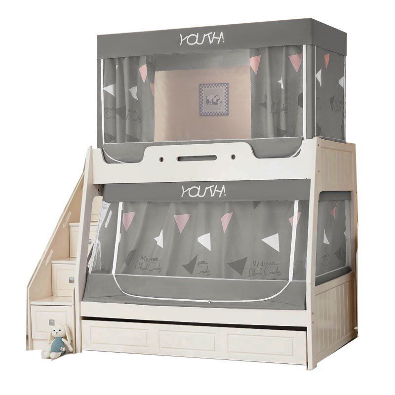 子母床蚊帐上铺1.2梯形下铺1.5米遮光帘一体层高低床儿童上下床,淘宝优惠券,粉丝福利购,淘宝优惠卷