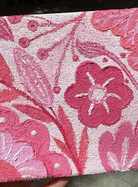 西贝家丙烯肌理画diy材料包手绘创意向日葵浮雕立体石膏装饰画