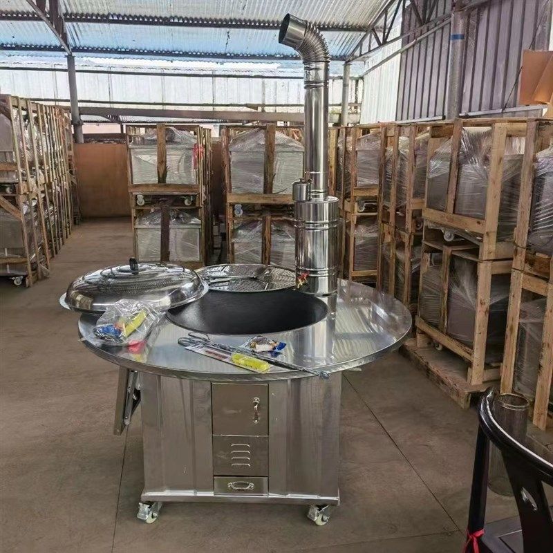 活动中】不锈钢农村柴火灶圆桌家用移动铁锅大锅土灶台烧木柴火炉,淘宝优惠券,粉丝福利购,淘宝优惠卷