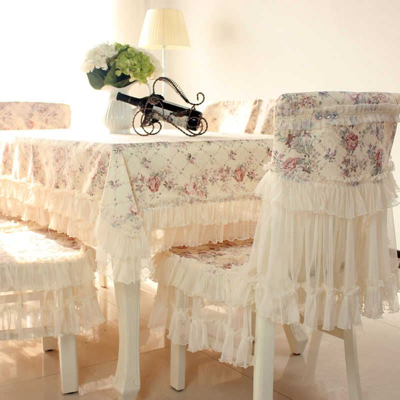 欧式餐桌布椅套椅垫套装茶几桌布长方形蕾丝餐桌椅子套罩通用家用,淘宝优惠券,粉丝福利购,淘宝优惠卷