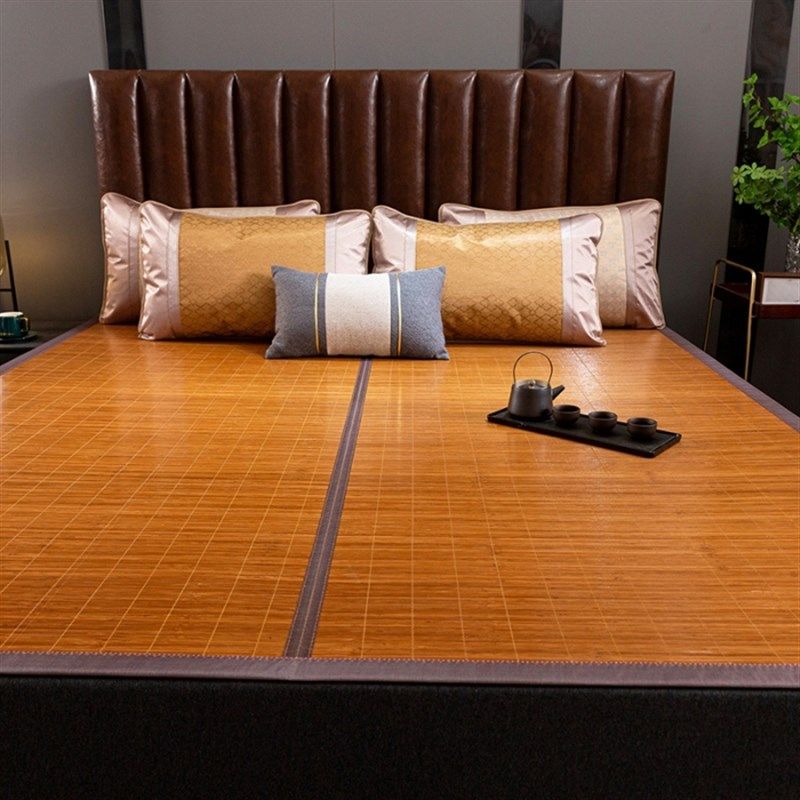 新款竹席凉席夏季折叠双面两用竹子空调宿舍冰丝夏天家庭专用席子,淘宝优惠券,粉丝福利购,淘宝优惠卷