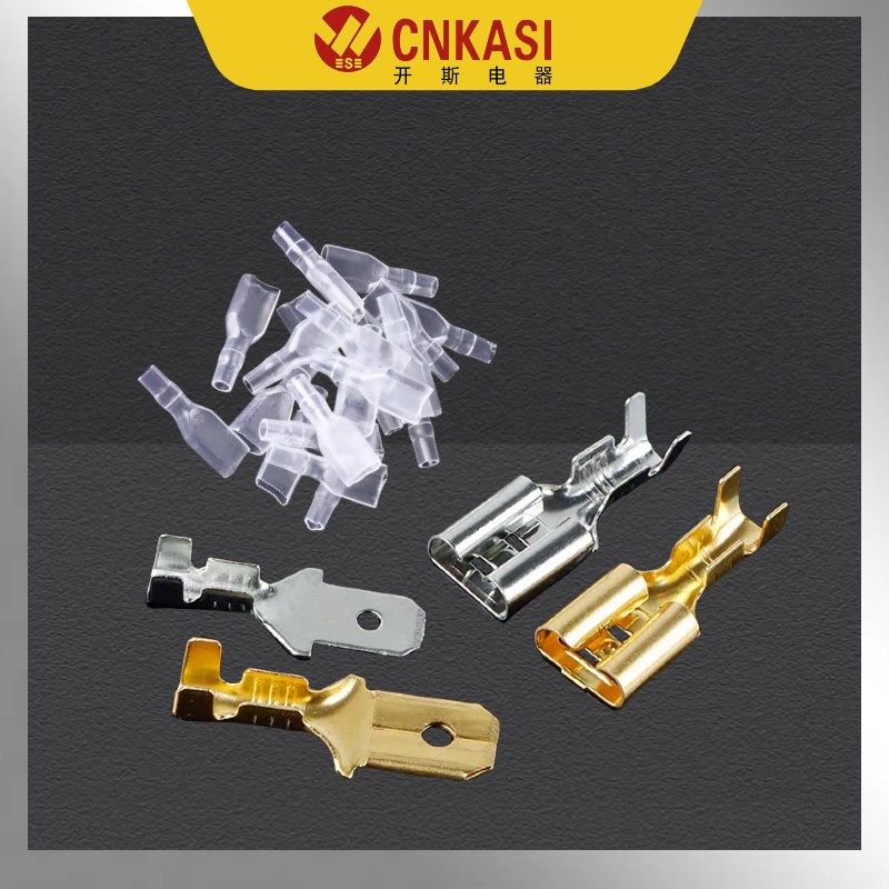 汽车配件插拔式插簧插片6.3/4.8/2.8黄铜裸端子公母接线端子酸洗,淘宝优惠券,粉丝福利购,淘宝优惠卷