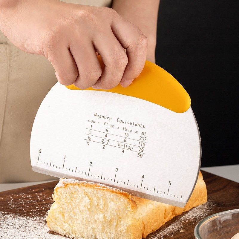 不锈钢切面刀刮板不粘刮刀带刻度面粉家用蛋糕馒头手擀面烘焙工具,淘宝优惠券,粉丝福利购,淘宝优惠卷