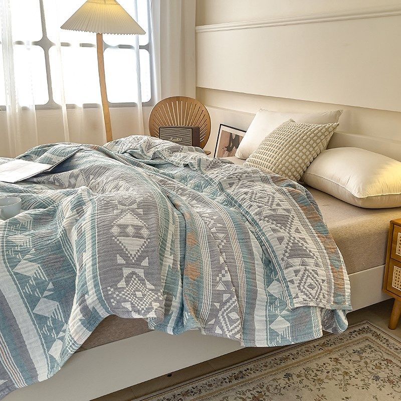 三层全棉水洗纱布毛巾被纯棉单人双人毛巾毯子午睡休闲盖毯空调毯,淘宝优惠券,粉丝福利购,淘宝优惠卷