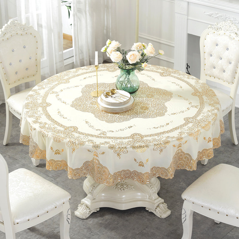 大圆桌桌布pvc防水防油防烫免洗椭圆现代餐桌布加厚家用饭店酒店,淘宝优惠券,粉丝福利购,淘宝优惠卷