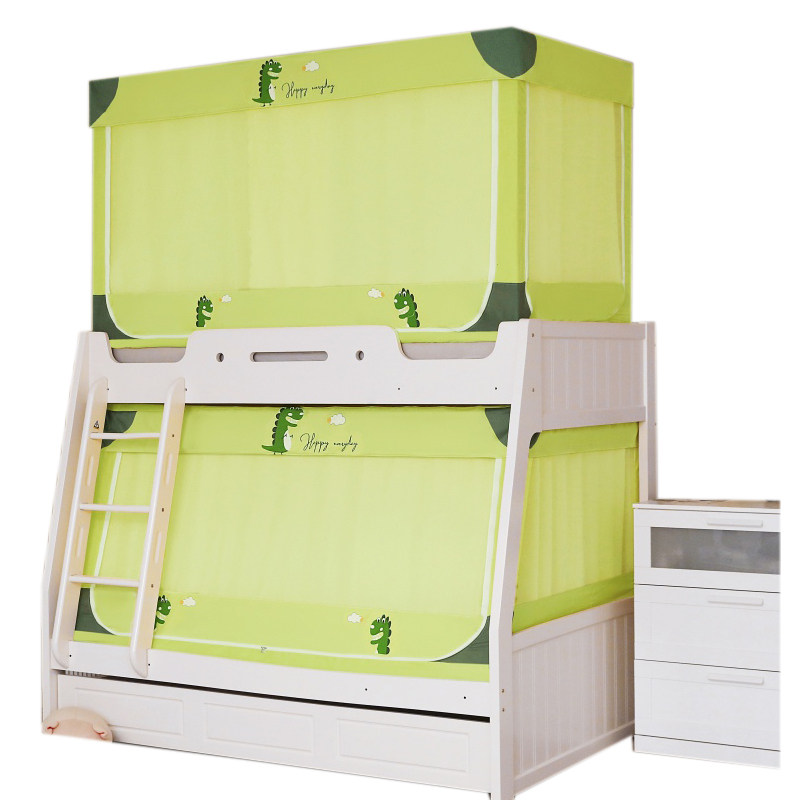 家用子母床上下铺蚊帐遮光床帘一体儿童学生宿舍单人上铺1米,淘宝优惠券,粉丝福利购,淘宝优惠卷