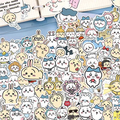 100pcs Kawaii Jiikawa Cartoon ers Decorative Desk Laptop Scr - 图1