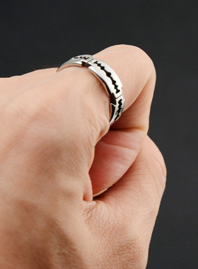 Charm Stainless Steel Hip Hop Bladed Ring Fashion Punk Rock