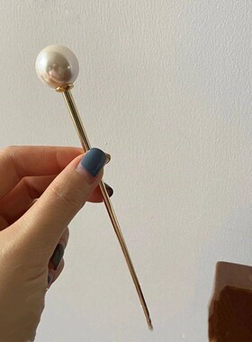 Fashion Simulated Pearl Hairpins Hair s for Women Metal Barr