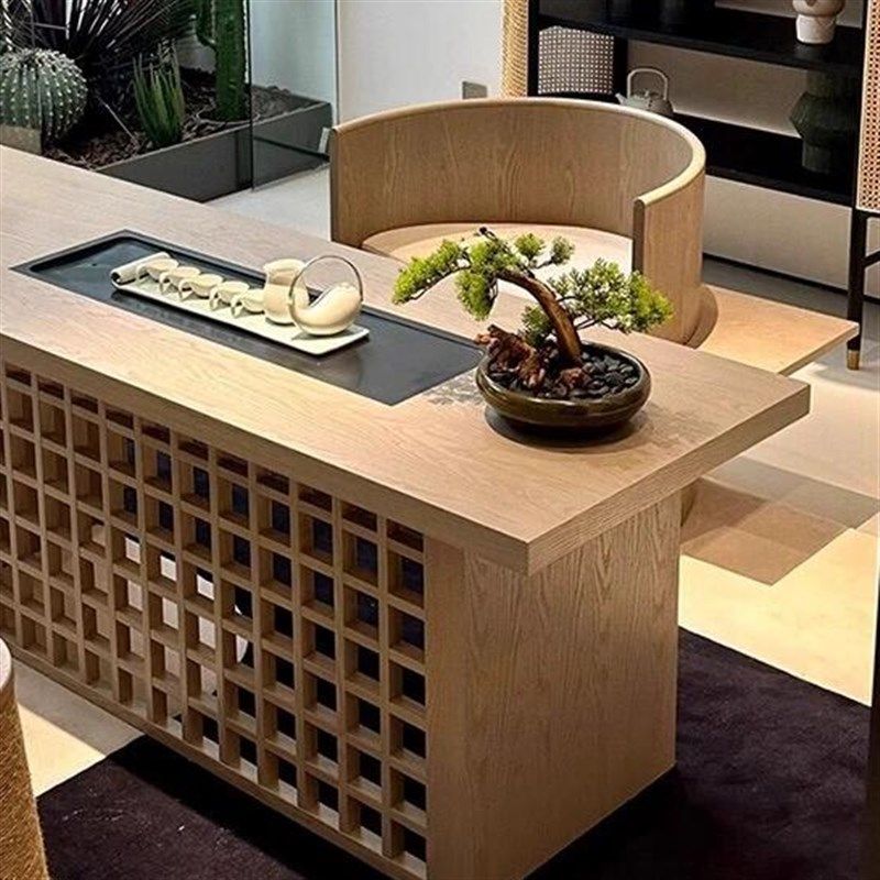 202新款白蜡木茶桌椅家用客厅阳台喝茶桌办公室茶室茶台茶几,淘宝优惠券,粉丝福利购,淘宝优惠卷