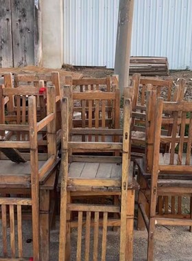 怀旧老物件老椅子老式农村旧家具实木小板凳民俗复古摆件装饰