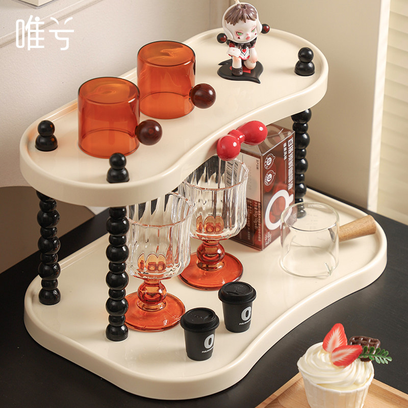 高级感杯子收纳置物架桌面多层茶杯水杯架子轻奢家用咖啡杯收纳架,淘宝优惠券,粉丝福利购,淘宝优惠卷