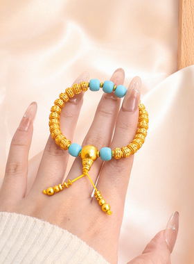 福韵天玺铜合金复古圆珠手链