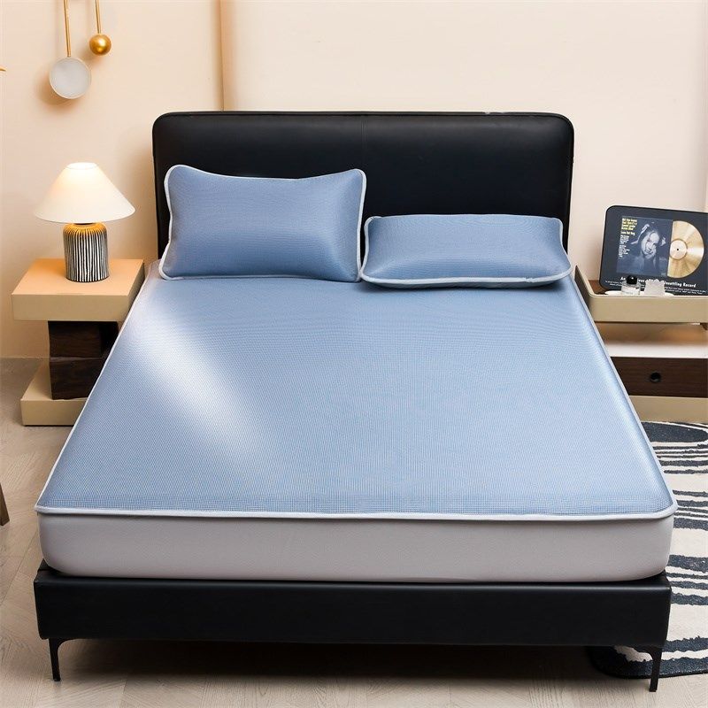 2025新款夏季凉席席子三件套天然冰藤席夏天冰丝凉席可机洗床笠款,淘宝优惠券,粉丝福利购,淘宝优惠卷