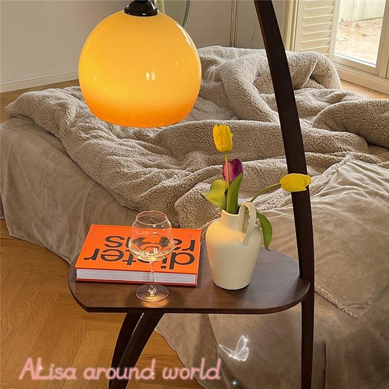 爱丽莎【柚子】落地灯带桌茶几置物复古设计师客厅卧室民宿钓鱼灯,淘宝优惠券,粉丝福利购,淘宝优惠卷