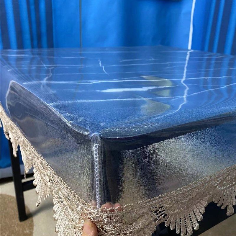 透明桌垫PVC软玻璃防水防油胶垫烤火餐桌茶几桌面花边保护膜罩套,淘宝优惠券,粉丝福利购,淘宝优惠卷