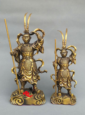 黄铜孙悟空摆件  齐天大圣斗战胜佛美猴王家居装饰工艺品