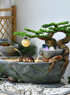 假山流水喷泉生财摆件庭院循环水景观装饰品阳台鱼池室外花园造景