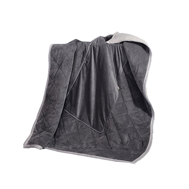 加厚AB版纯色水晶绒抱枕毯子两用冬季沙发靠枕办公室汽车午休垫被,淘宝优惠券,粉丝福利购,淘宝优惠卷