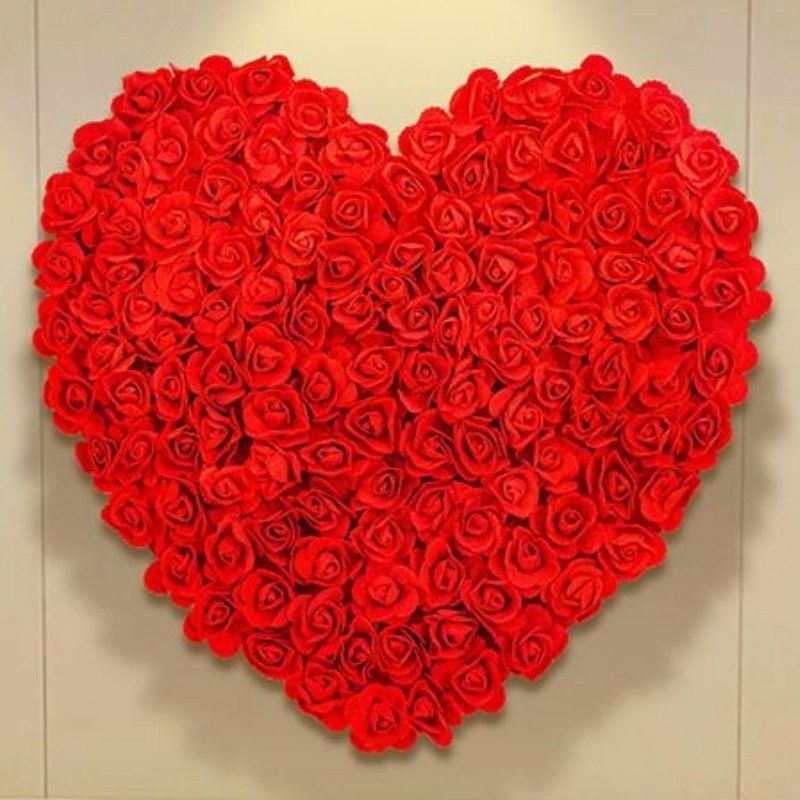 结婚庆用品婚房卧室婚礼布置装饰无纺布玫瑰花喜字贴大门囍字拉花,淘宝优惠券,粉丝福利购,淘宝优惠卷