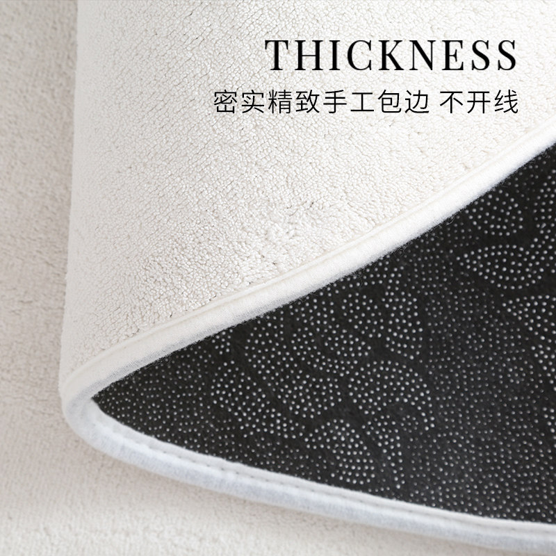 圆形转椅地垫电脑椅子垫客厅茶几毯卧室书房吊篮垫子白色拍照地毯,淘宝优惠券,粉丝福利购,淘宝优惠卷