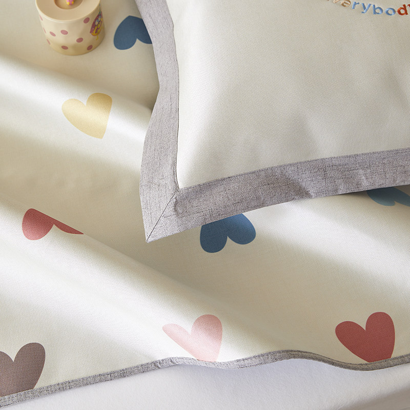 少女心夏季冰丝凉席三件套可水洗爱心印花刺绣床笠款空调软席1.8m,淘宝优惠券,粉丝福利购,淘宝优惠卷