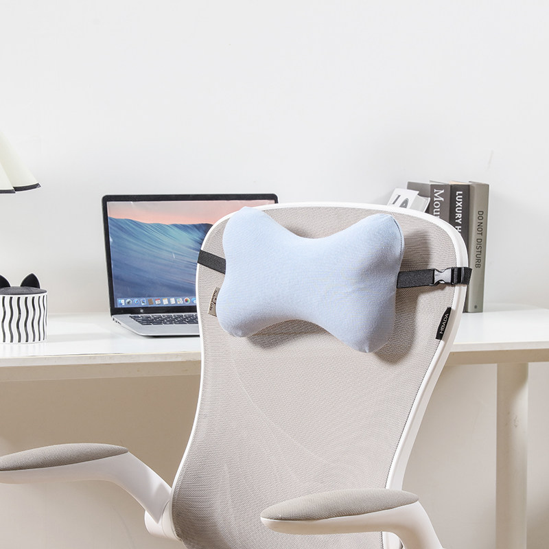天然乳胶椅子头枕办公室午睡颈椎枕汽车座位枕头加长绑带躺椅枕头,淘宝优惠券,粉丝福利购,淘宝优惠卷