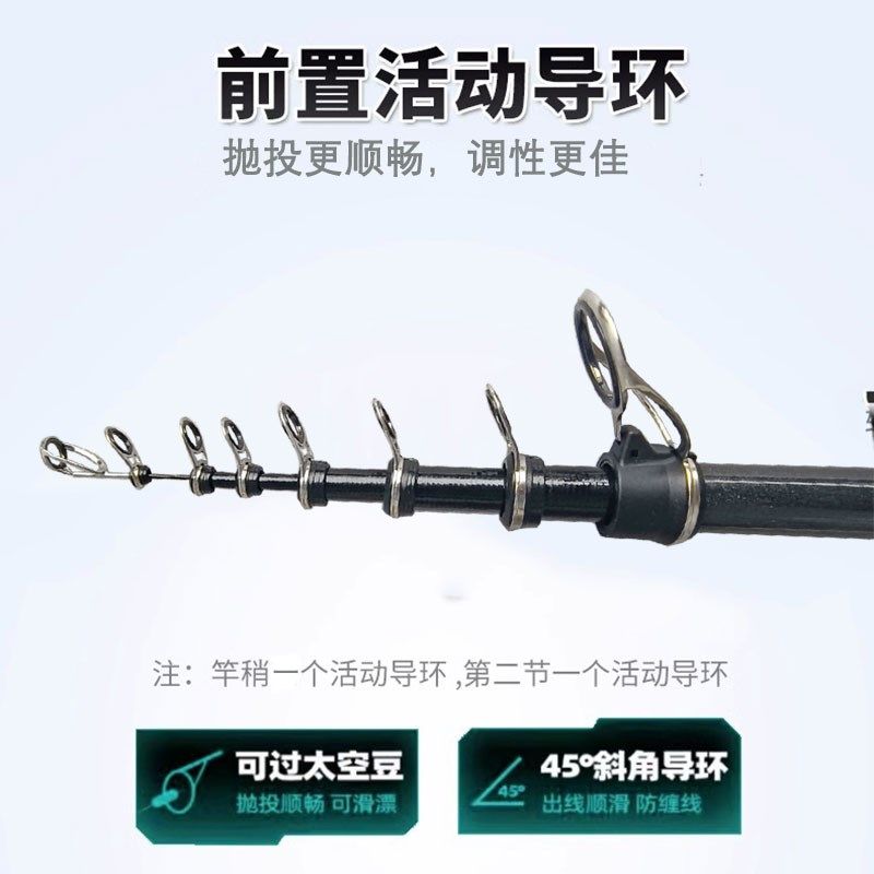 矶竿滑漂3号小爆炸远投矶钓竿超轻超硬碳素大导环短节闷竿船竿,淘宝优惠券,粉丝福利购,淘宝优惠卷