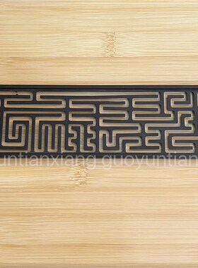 方形篆模香道用品用具纂香粉工具双耳模具苏工色黄铜9cm多样款式