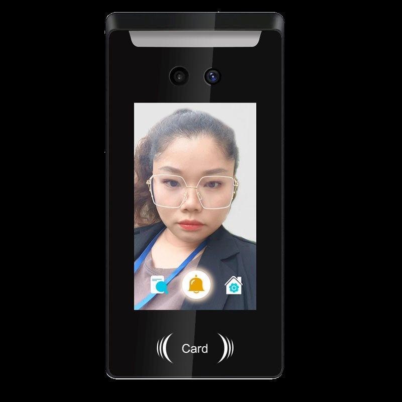 Waterproof Dynamic Face Recognition Access Control All-in-one Fingerprint Face Scan Face Brush Attendance Magnetic Electric Suction Lock Set