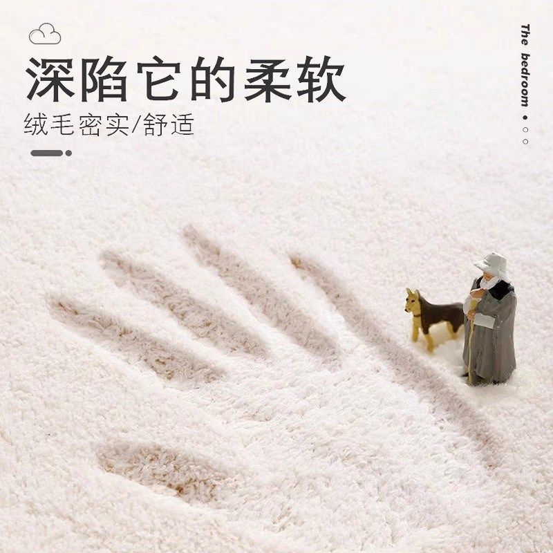 德国卧室床边地毯耐脏地垫客厅免打理毯飘窗羊羔绒房间房间床边毯,淘宝优惠券,粉丝福利购,淘宝优惠卷