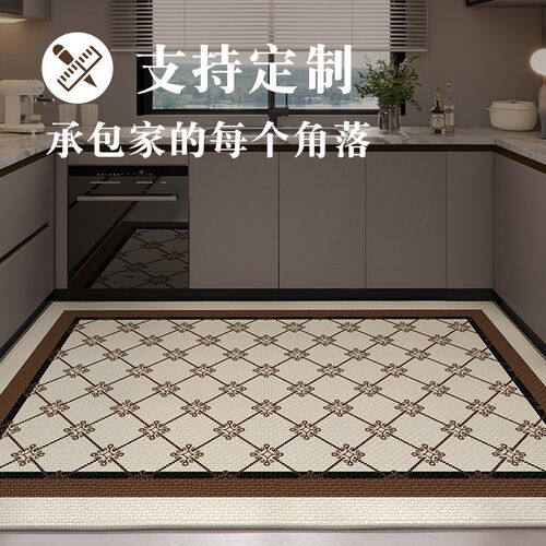 厨房地垫防滑防油免清洗耐脏家用长条脚垫子可裁剪满铺耐脏厨房垫 - 图3