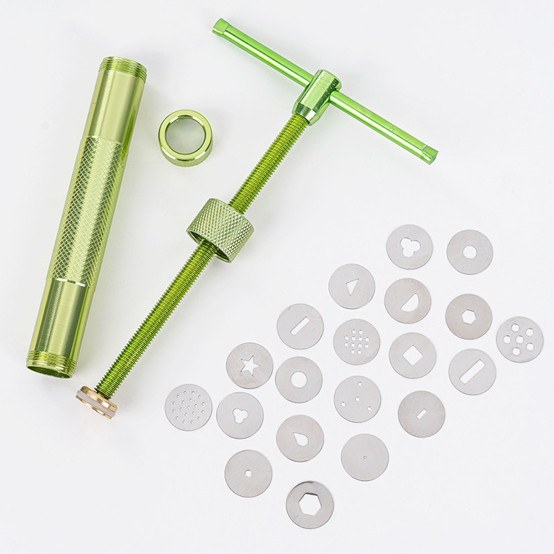 旋转式挤泥器翻糖花边形状压泥工具超轻石塑粘土挤泥人偶头发工具,淘宝优惠券,粉丝福利购,淘宝优惠卷