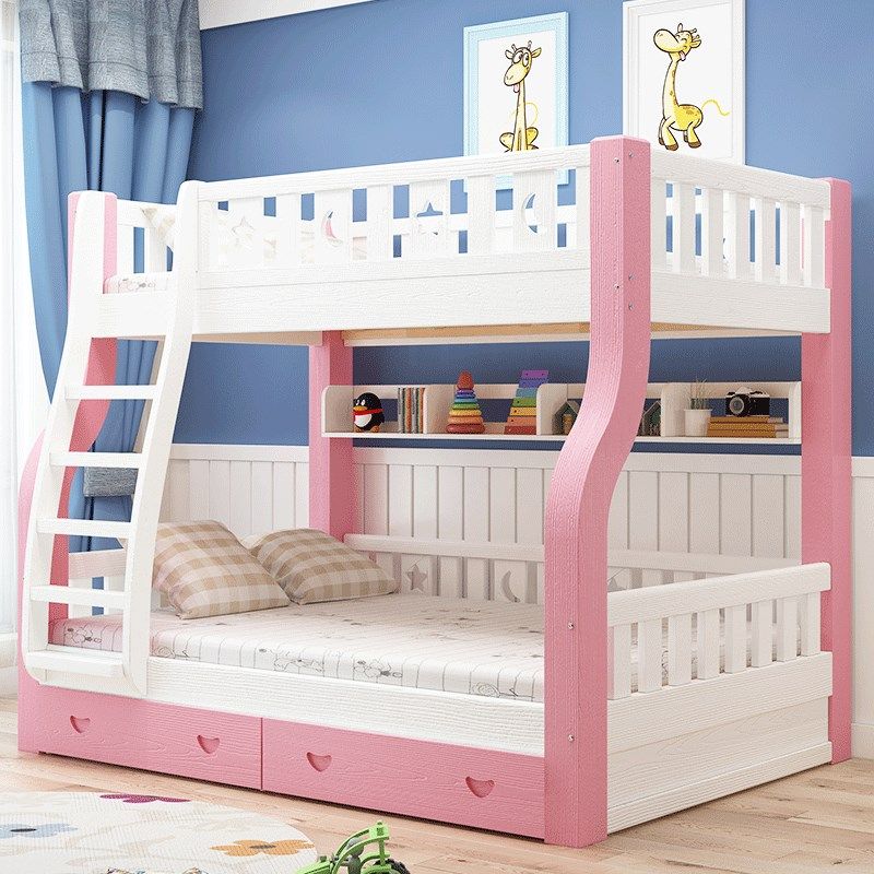 上下铺木床双层床两层上下床多功能组合高低床全实木二胎儿童房床,淘宝优惠券,粉丝福利购,淘宝优惠卷