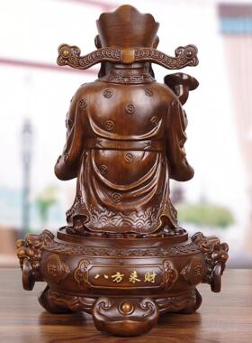 八方来财财神爷供奉神像摆件招财家用文财神像店铺收银柜台开 业