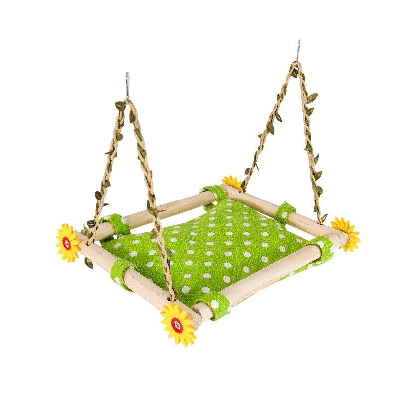 鸟用方形帆布摇篮窝鸟用鹦鹉秋千虎皮站杆牡丹棉窝鹦鹉吊桥玩具,淘宝优惠券,粉丝福利购,淘宝优惠卷