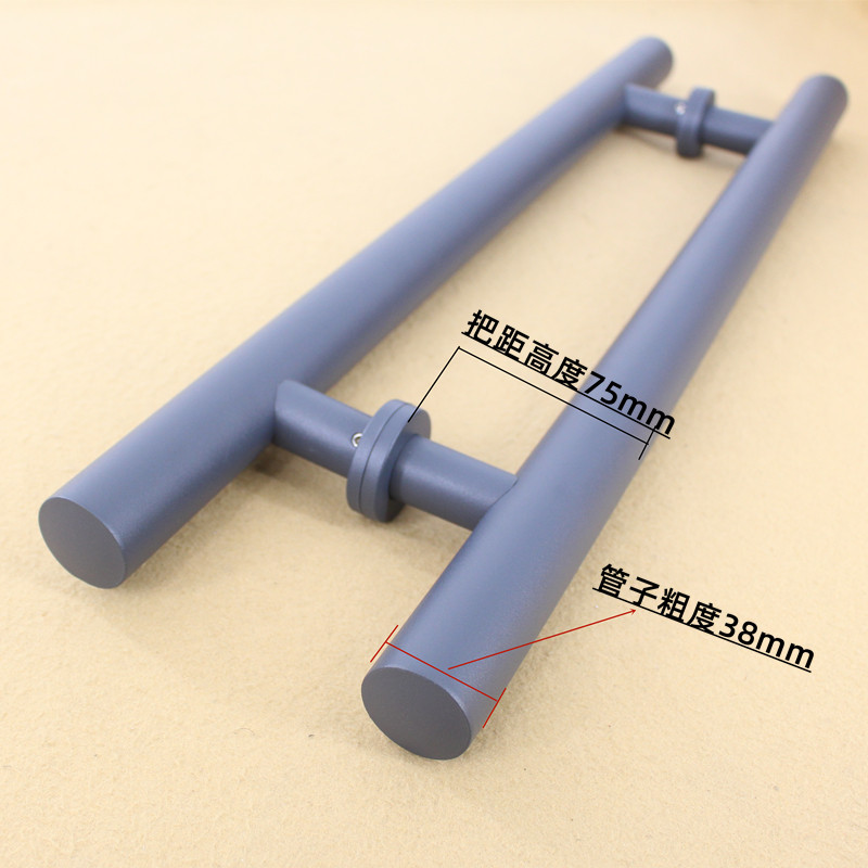 加厚玫瑰钛金玻璃门咖啡色大拉手灰色中式亚黑圆管木门大门长把手,淘宝优惠券,粉丝福利购,淘宝优惠卷