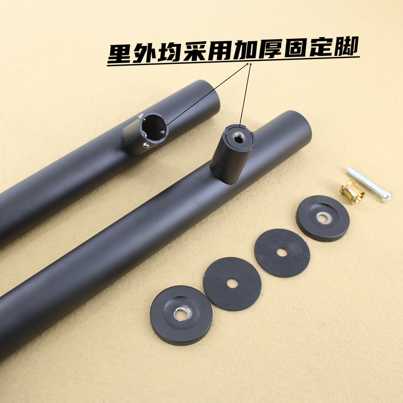 加厚玫瑰钛金玻璃门咖啡色大拉手灰色中式亚黑圆管木门大门长把手,淘宝优惠券,粉丝福利购,淘宝优惠卷