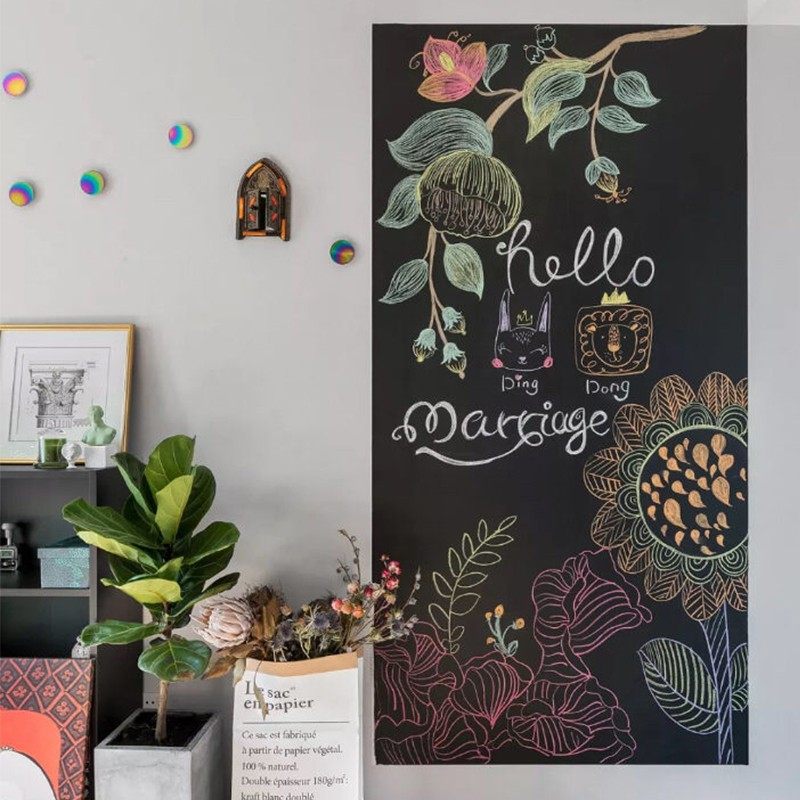 墙纸墙布专用黑板墙贴磁性可移胶不伤儿童家用加厚软白板墙贴膜可,淘宝优惠券,粉丝福利购,淘宝优惠卷