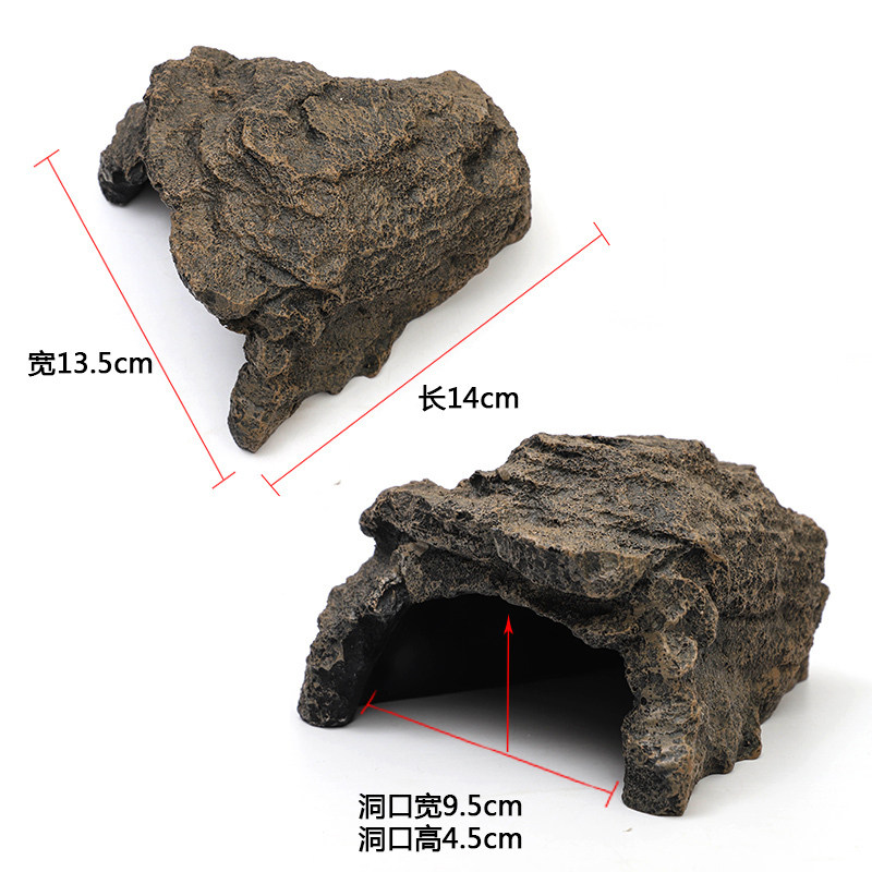 守宫躲避角蛙蜥蜴爬宠屋乌龟仿天然岩石洞穴爬虫箱造景宠物蛇装饰,淘宝优惠券,粉丝福利购,淘宝优惠卷