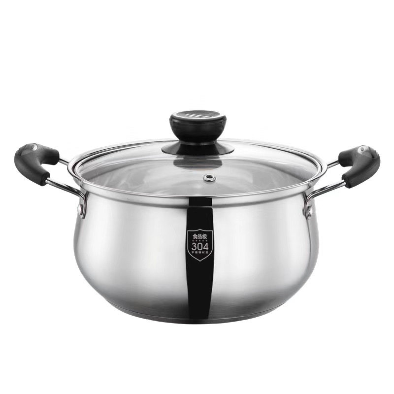 304不锈钢加厚汤锅蒸锅家用加厚复底锅电磁炉蒸煮锅煮面锅奶锅,淘宝优惠券,粉丝福利购,淘宝优惠卷