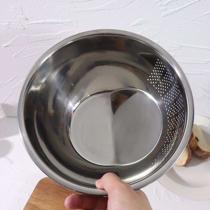 出口304不锈钢淘米盆 创意洗米洗菜沥水盆加厚漏盆淘米筛子水果盆,淘宝优惠券,粉丝福利购,淘宝优惠卷
